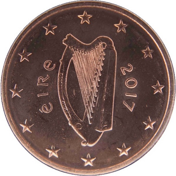 Ирландия 5 Евро цент (2017) KM#