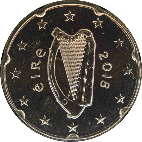Ireland 20 Euro cent (2018) KM#