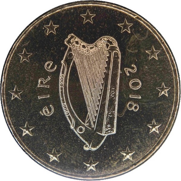 Ireland 50 Euro cent (2018) KM#