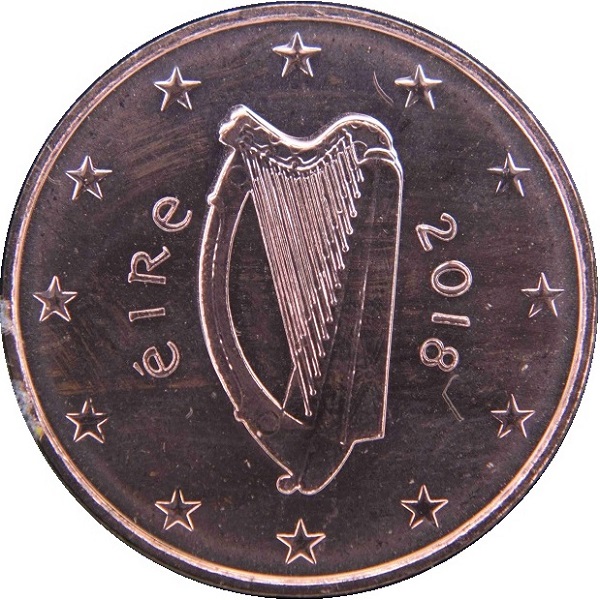Ирландия 5 Евро цент (2018) KM#