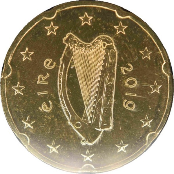Ирландия 20 Евро цент (2019) KM#