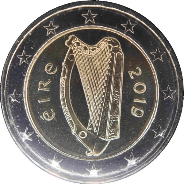 Ирландия 2 Евро (2019) KM#