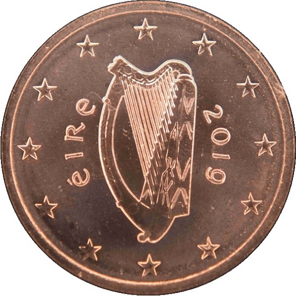 Ирландия 2 Евро цент (2019) KM#