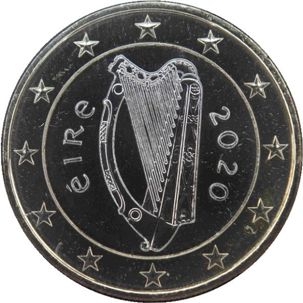 Ирландия 1 Евро (2020) KM#