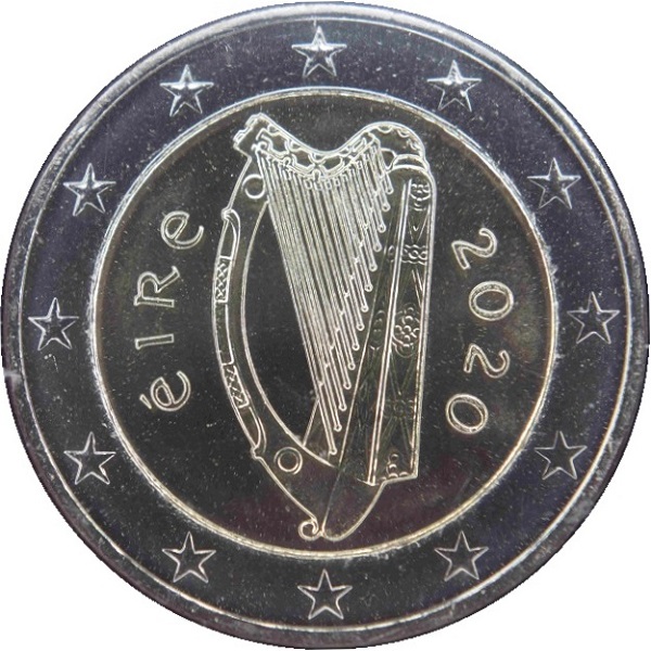 Ирландия 2 Евро (2020) KM#