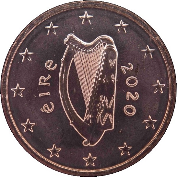Ирландия 2 Евро цент (2020) KM#