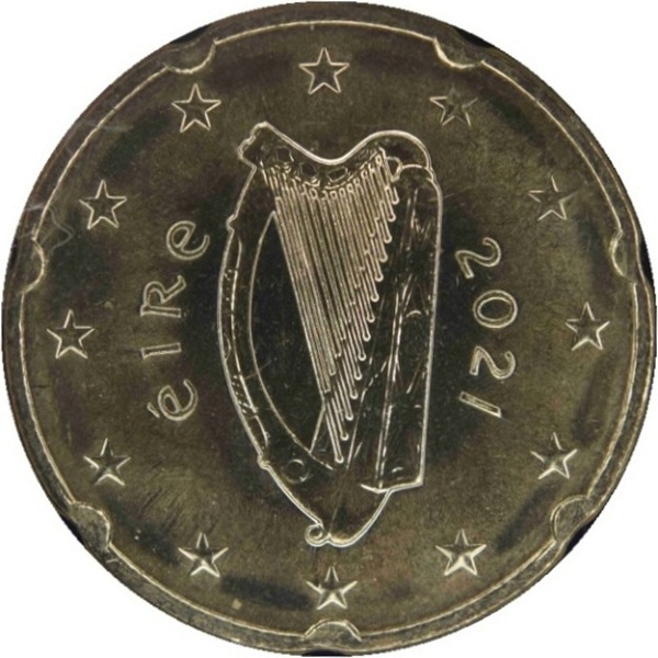 Ирландия 20 Евро цент (2021) KM#