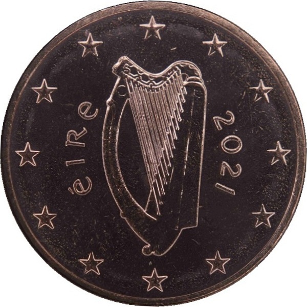 Ирландия 5 Евро цент (2021) KM#
