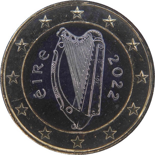 Ирландия 1 Евро (2022) KM#