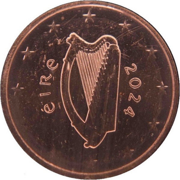 Ирландия 1 Евроцент (2024) KM#