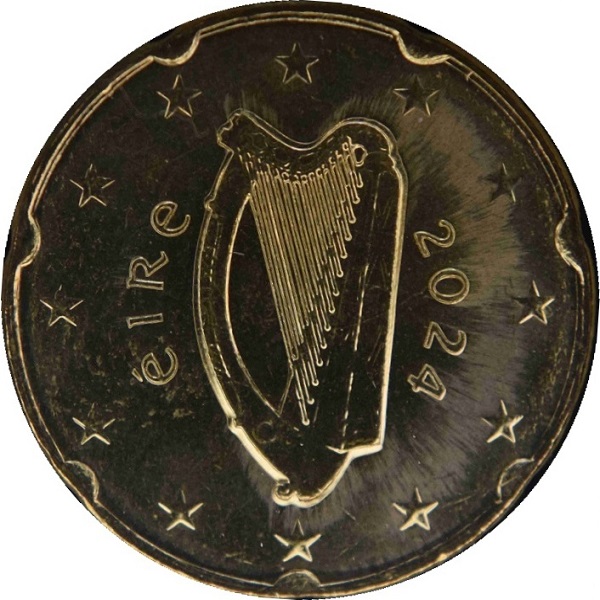 Ирландия 20 Евроцент (2024) KM#