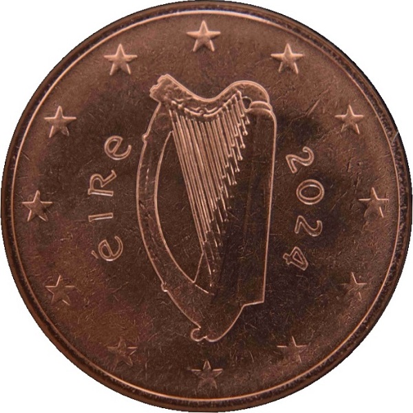 Ирландия 5 Евроцент (2024) KM#