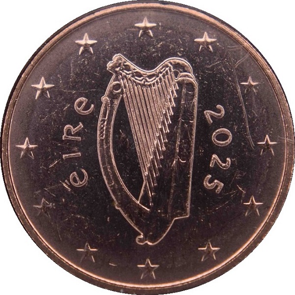 Ирландия 1 Евро цент (2025) KM#