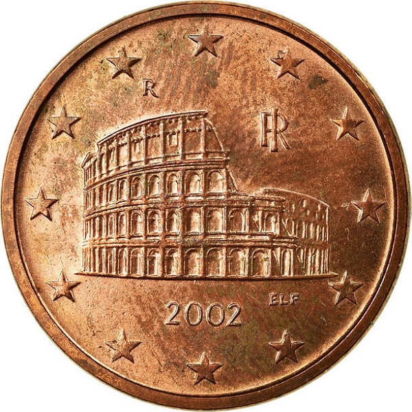 Italy 5 Euro cent (2002) KM#