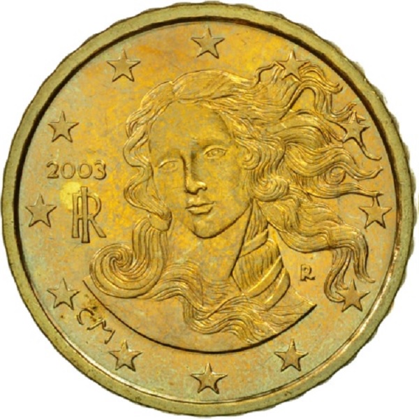 Italy 10 Euro cent (2003) KM#