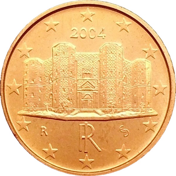 Italy 1 Euro cent (2004) KM#