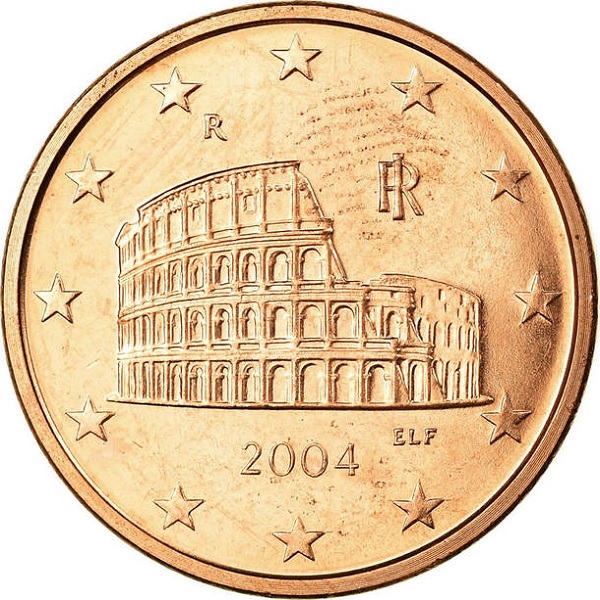 Italy 5 Euro cent (2004) KM#