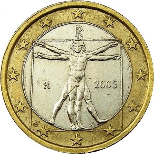 Италия 1 Евро (2005) KM#