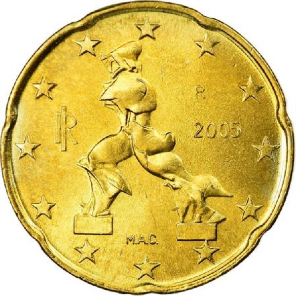 Италия 20 Евро цент (2005) KM#