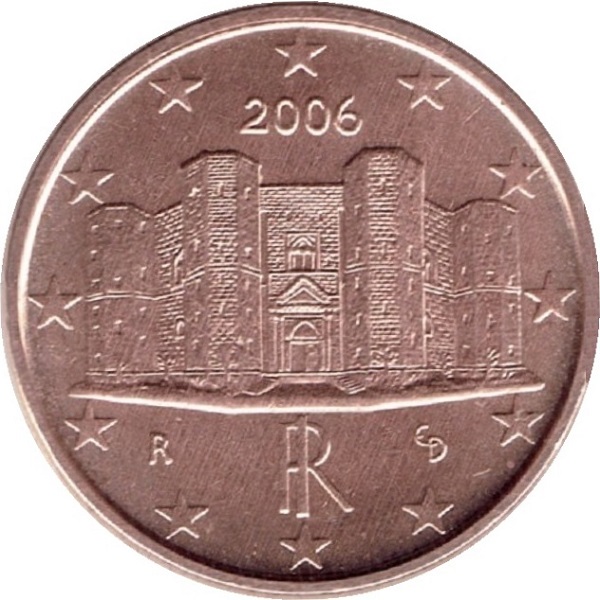 Италия 1 Евро цент (2006) KM#