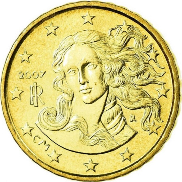 Италия 10 Евро цент (2007) KM#