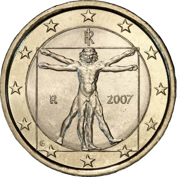 Италия 1 Евро (2007) KM#