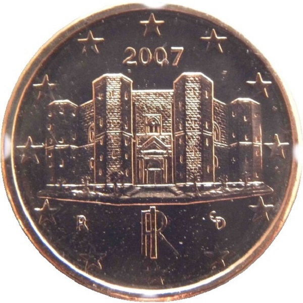Италия 1 Евро цент (2007) KM#