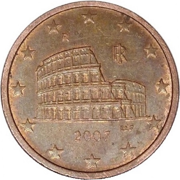 Италия 5 Евро цент (2007) KM#