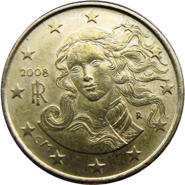 Италия 10 Евро цент (2008) KM#