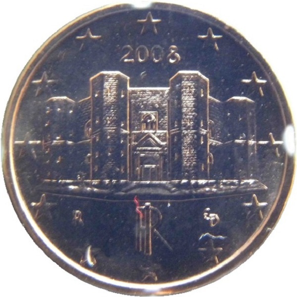 Италия 1 Евро цент (2008) KM#