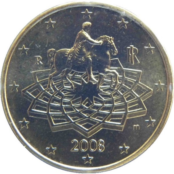 Италия 50 Евро цент (2008) KM#