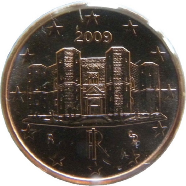 Италия 1 Евро цент (2009) KM#