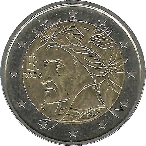 Италия 2 Евро (2009) KM#
