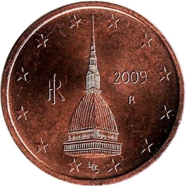 Италия 2 Евро цент (2009) KM#