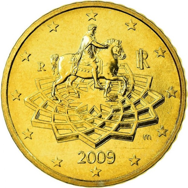 Италия 50 Евро цент (2009) KM#