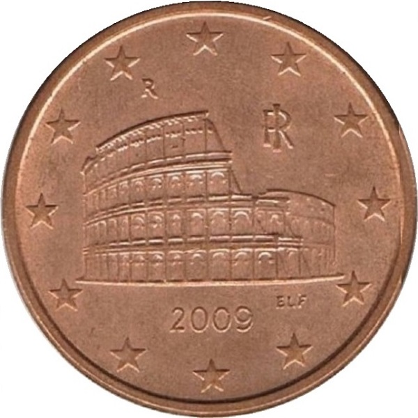 Италия 5 Евро цент (2009) KM#
