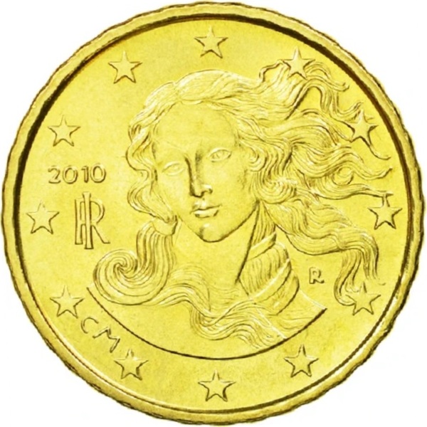 Италия 10 Евро цент (2010) KM#