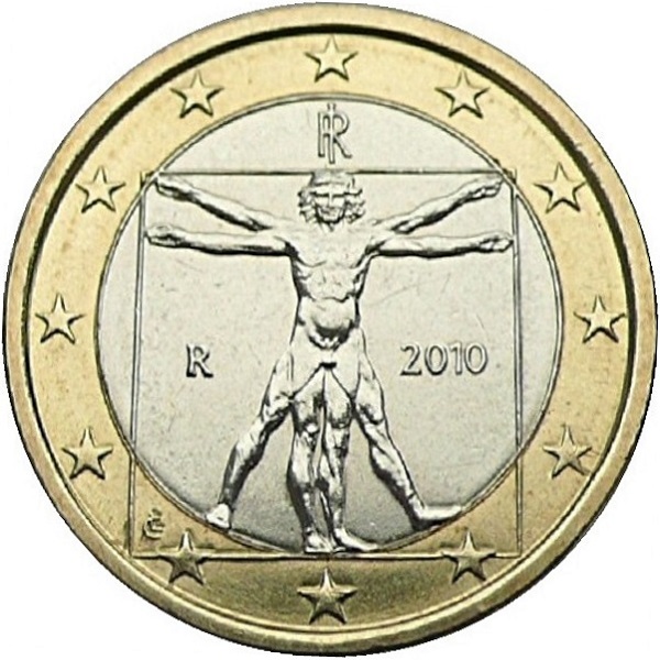 Italy 1 Euro (2010) KM#