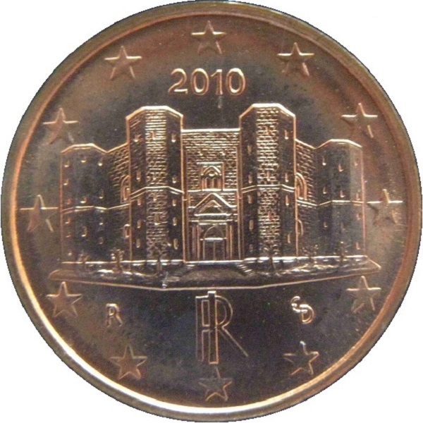 Italy 1 Euro cent (2010) KM#