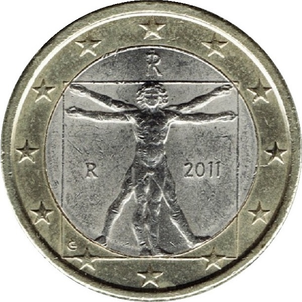 Италия 1 Евро (2011) KM#