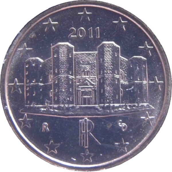 Италия 1 Евро цент (2011) KM#