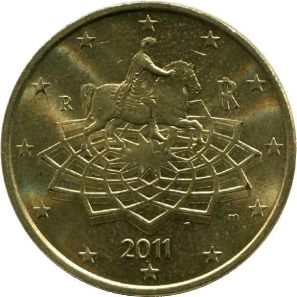 Италия 50 Евро цент (2011) KM#