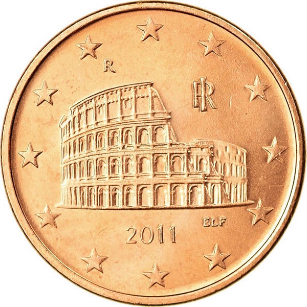 Италия 5 Евро цент (2011) KM#