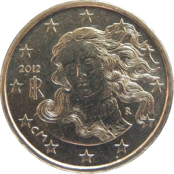 Italy 10 Euro cent (2012) KM#