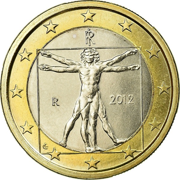 Italy 1 Euro (2012) KM#