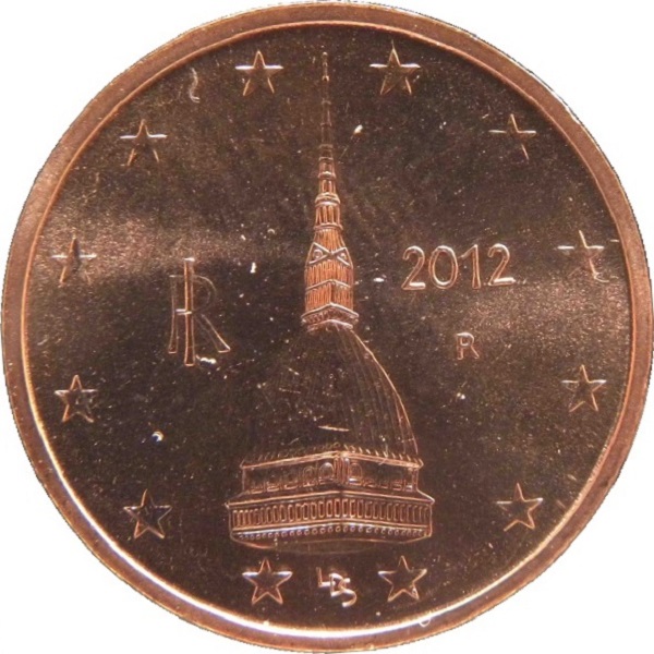Italy 2 Euro cent (2012) KM#