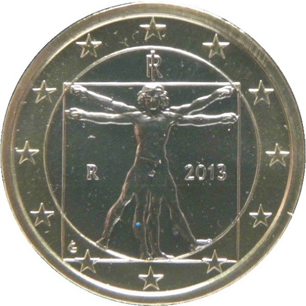 Италия 1 Евро (2013) KM#