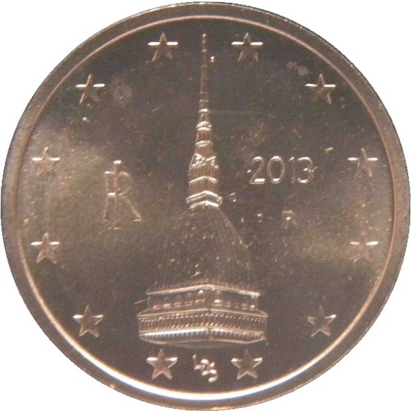 Италия 2 Евро цент (2013) KM#