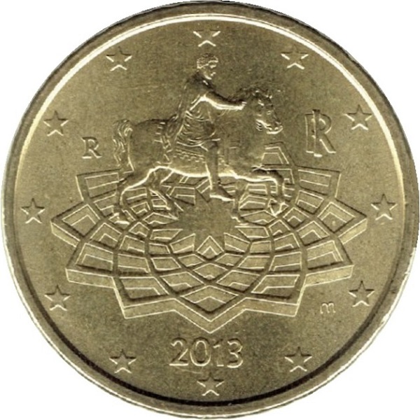 Италия 50 Евро цент (2013) KM#
