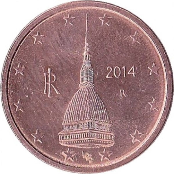 Italy 2 Euro cent (2014) KM#